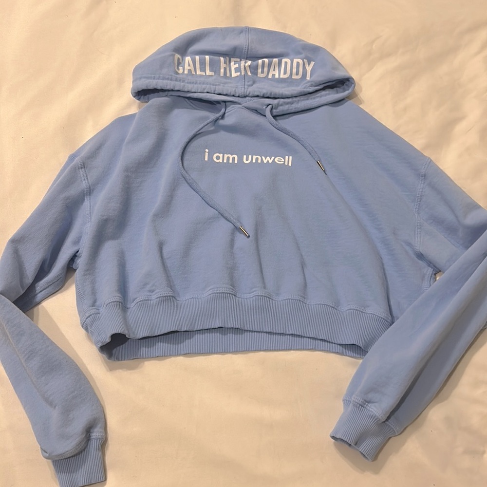 Call her daddy cropped hoodie